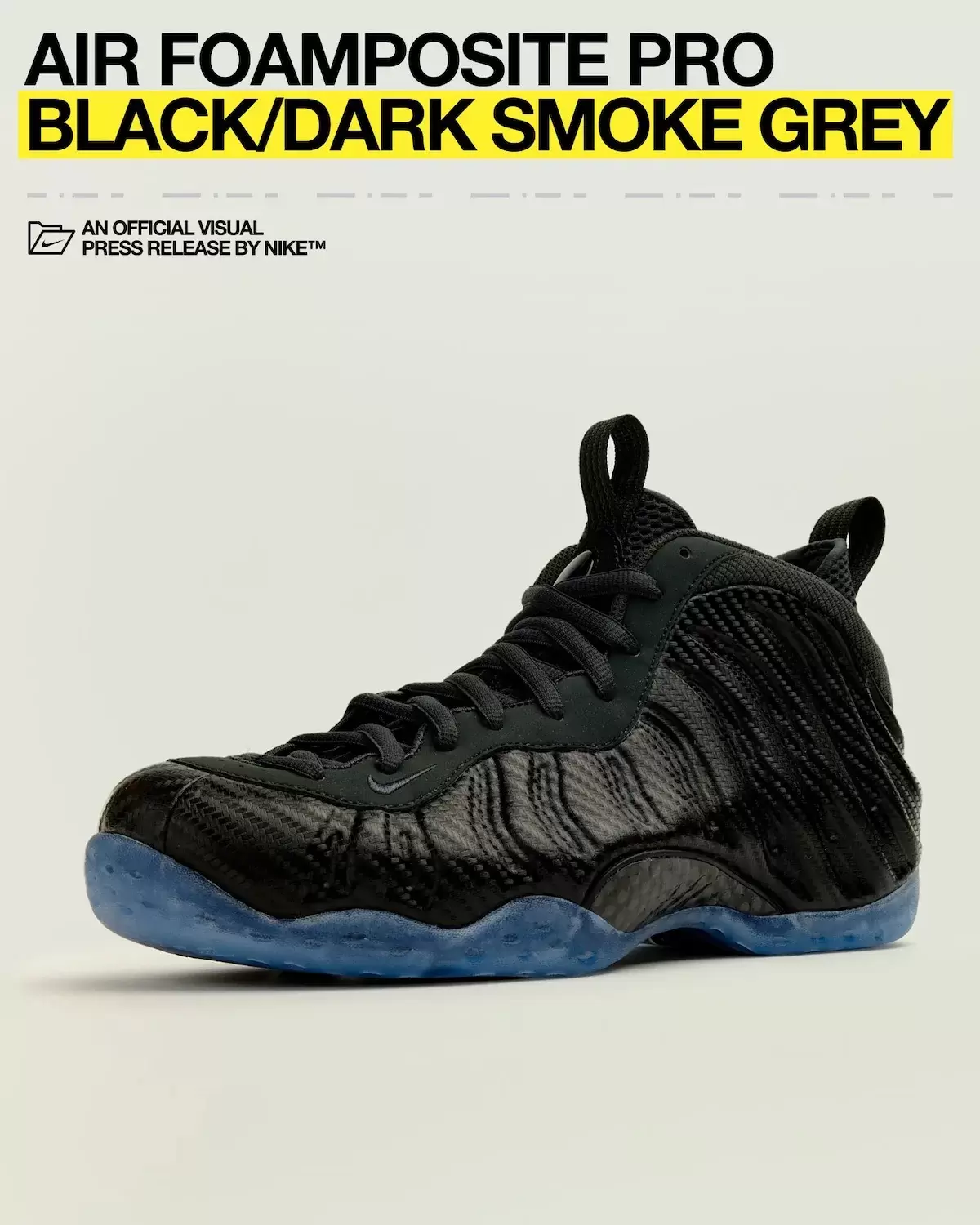 耐克 Air Foamposite One "碳纖維 "2025 年 10 月發佈 Nike Air Foamposite One, Nike - 耐克 Air Foamposite One "碳纖維 "2025 年 10 月發佈