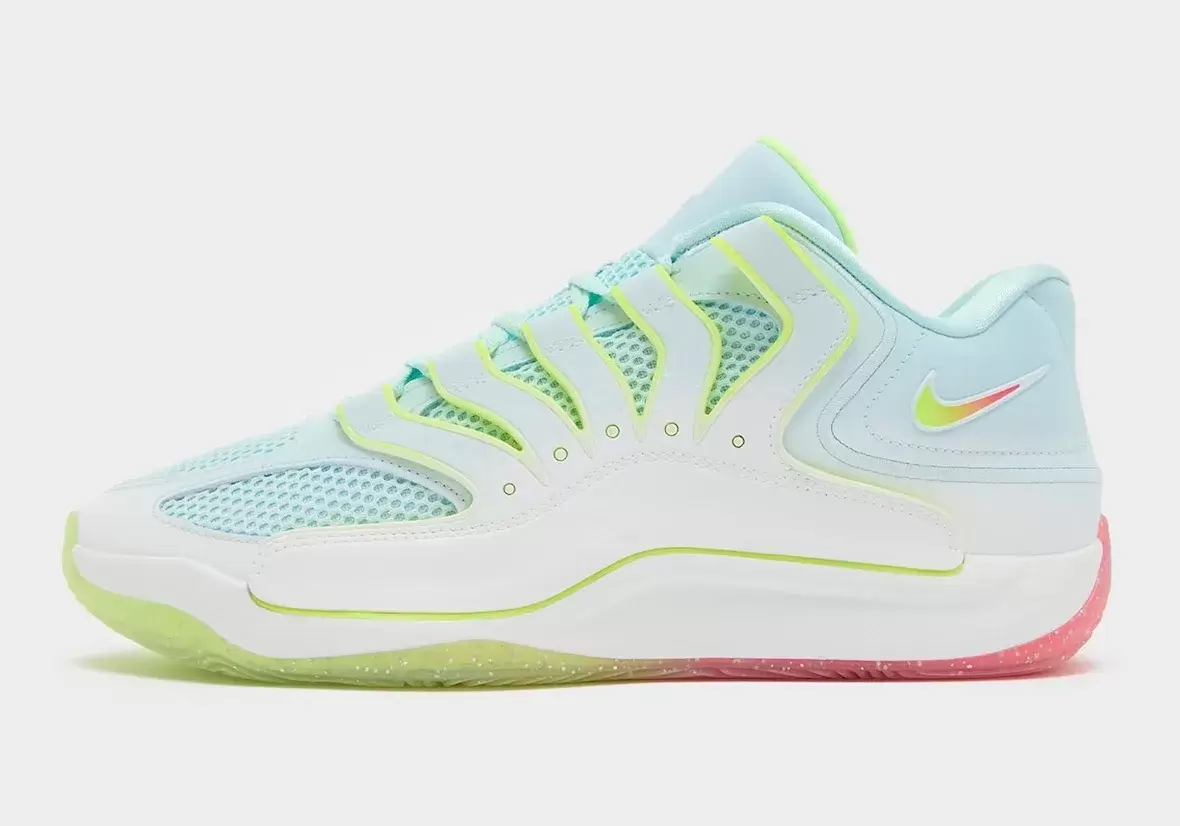 耐克 KD 18 "輕松賺錢 "版以 "冰川藍 "和 "伏特 "亮相 Nike KD 18, Nike - 耐克 KD 18 "輕松賺錢 "版以 "冰川藍 "和 "伏特 "亮相