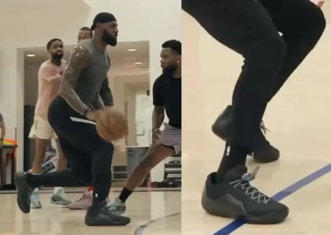 Nike LeBron 23, Nike, LeBron James Shoes - 勒布朗-詹姆斯首次推出耐克 LeBron 23 黑色磨損測試樣品