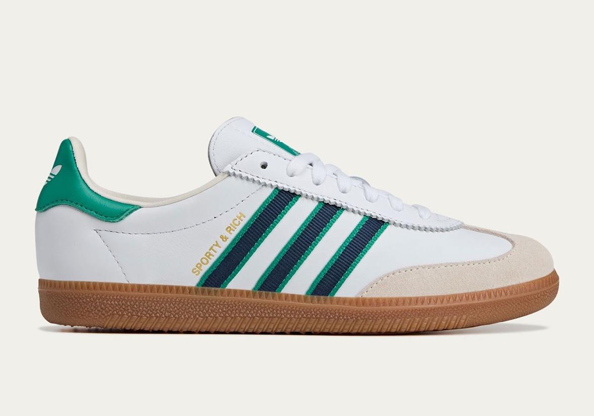阿迪達斯 Samba 再次加入 "運動與財富 "系列 Sporty & Rich, adidas Samba, adidas - 阿迪達斯 Samba 再次加入 "運動與財富 "系列