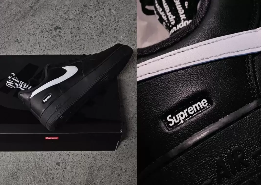 Supreme x Nike Air Force 1 Low, Supreme, Nike Air Force 1 Low, Nike Air Force 1 - 第一視角： Supreme x Nike Air Force 1 Low "Black/Wite" (2025)Supreme x Nike Air Force 1 Low "Black/White" (2025)