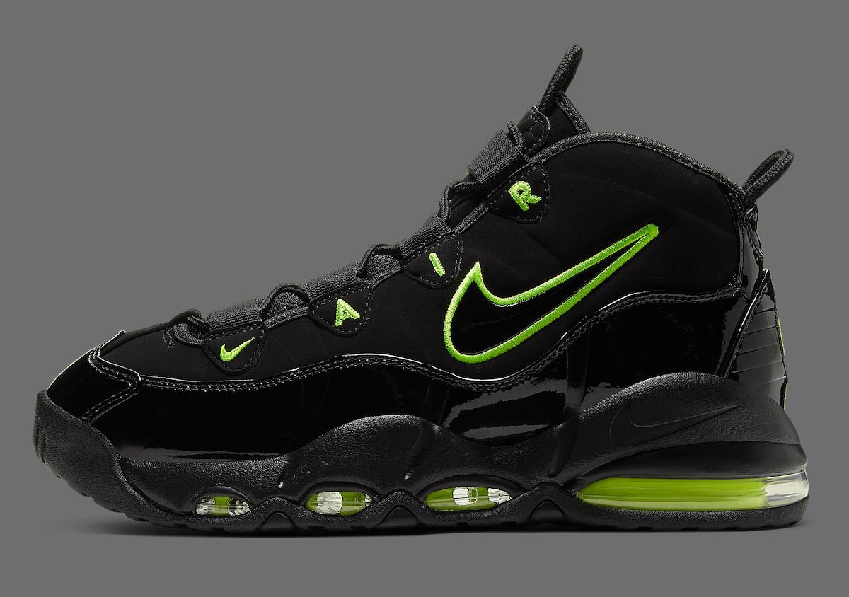Nike Air Max Uptempo 95 Black Volt pair shot Nike Air Max Uptempo 95 Black Volt pair shot