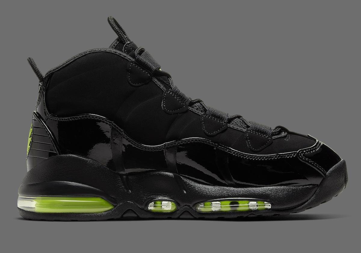 Nike Air Max Uptempo 95 Black Volt pair shot Nike Air Max Uptempo 95 Black Volt pair shot