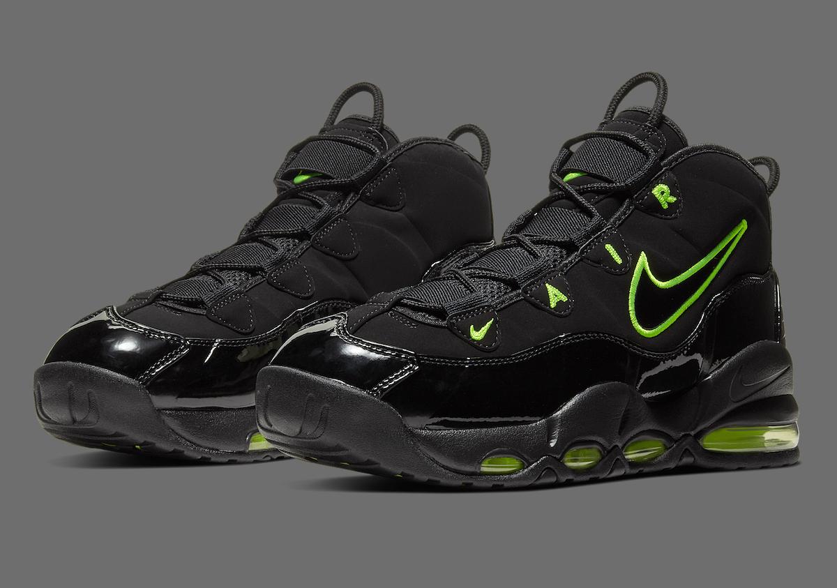 Nike Air Max Uptempo 95 Black Volt pair shot Nike Air Max Uptempo 95 Black Volt pair shot