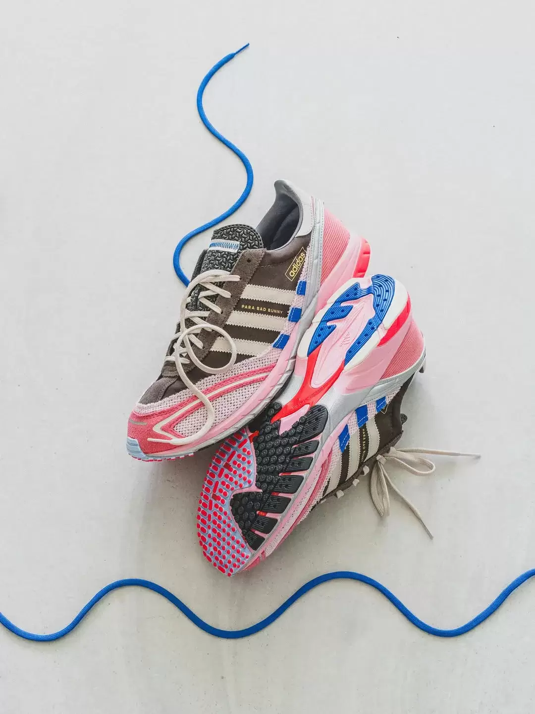 Bad Bunny x adidas Adizero SL72 "棕色/粉色 "於 2025 年 10 月發佈 Bad Bunny, adidas SL 72, adidas adiZero, adidas - Bad Bunny x adidas Adizero SL72 "棕色/粉色 "於 2025 年 10 月發佈