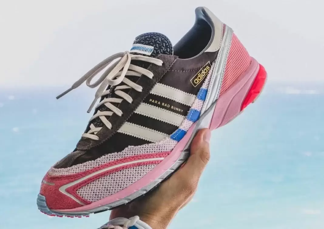 Bad Bunny, adidas SL 72, adidas adiZero, adidas - Bad Bunny x adidas Adizero SL72 "棕色/粉色 "於 2025 年 10 月發佈