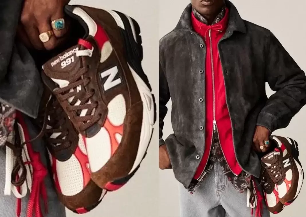 New Balance 991, New Balance, Aimé Leon Dore - 艾梅-里昂-多爾 x New Balance 991 亮相 2025 秋冬時裝周