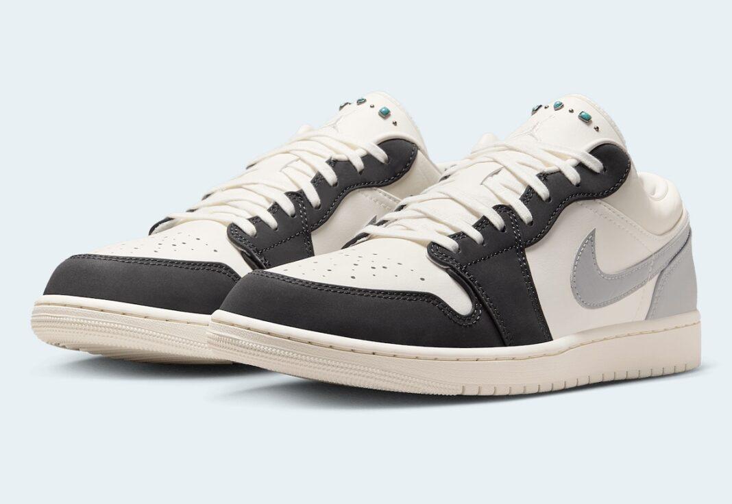 Air Jordan 1 Low, Air Jordan 1, Air Jordan - Air Jordan 1 Low "Sail/Light Smoke Grey" 採用綠松石材質