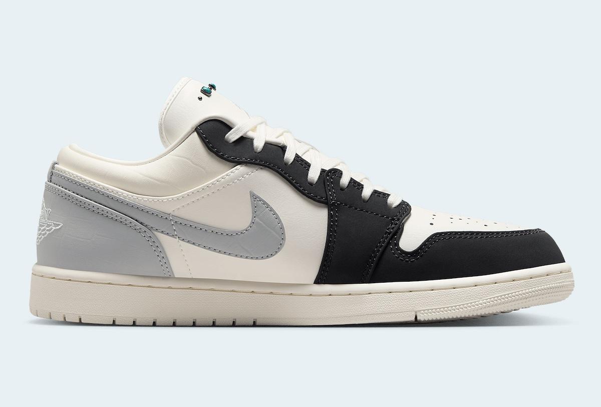 Air Jordan 1 Low, Air Jordan 1, Air Jordan - Air Jordan 1 Low "Sail/Light Smoke Grey" 採用綠松石材質