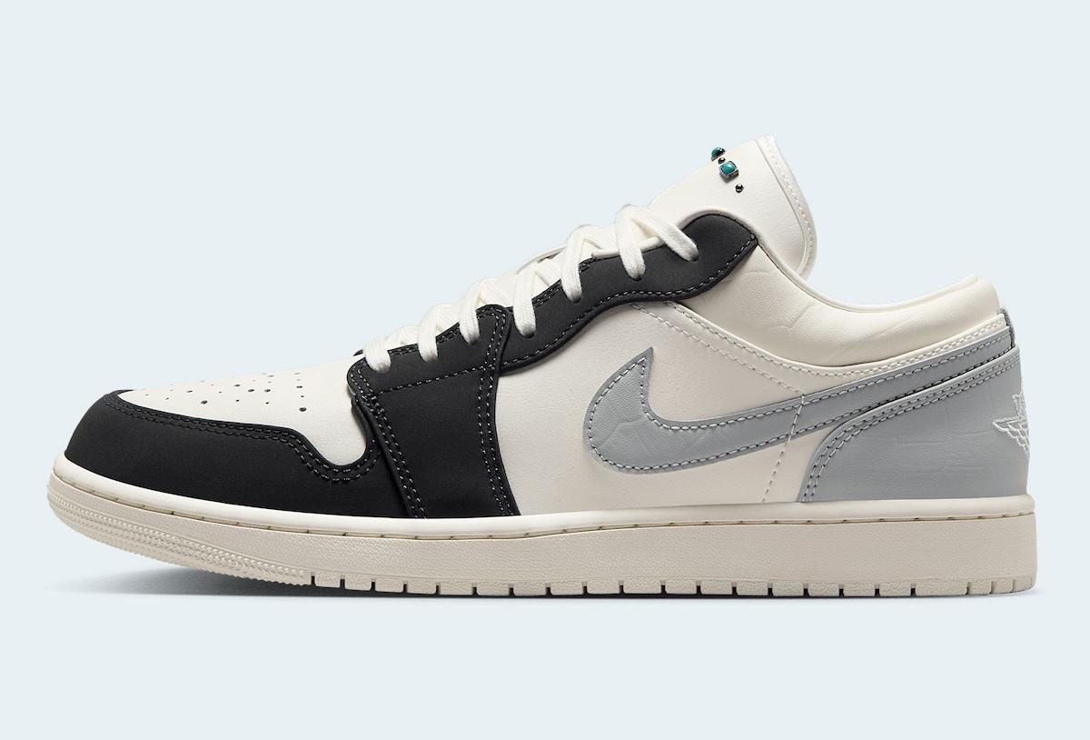 Air Jordan 1 Low, Air Jordan 1, Air Jordan - Air Jordan 1 Low "Sail/Light Smoke Grey" 採用綠松石材質