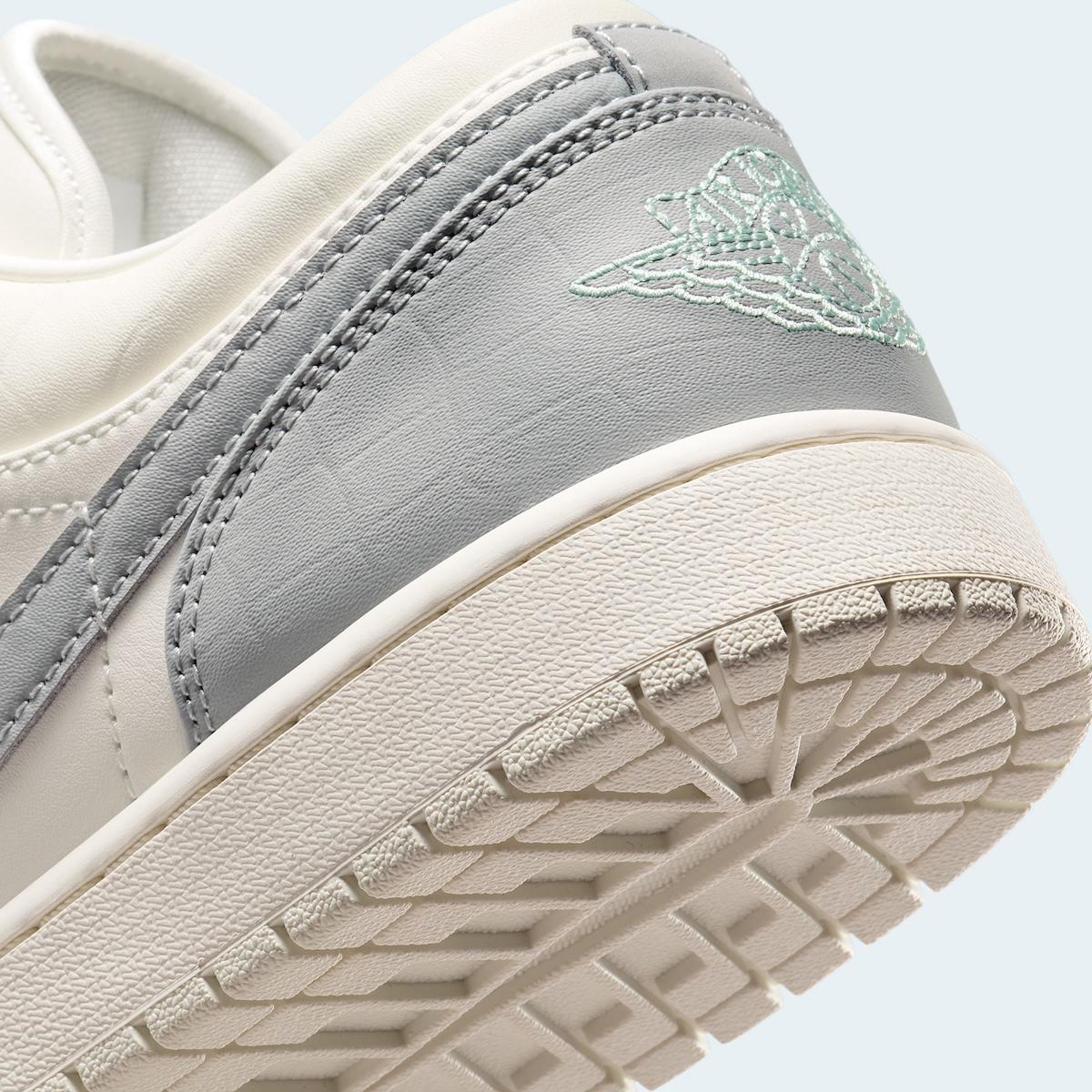 Air Jordan 1 Low, Air Jordan 1, Air Jordan - Air Jordan 1 Low "Sail/Light Smoke Grey" 採用綠松石材質