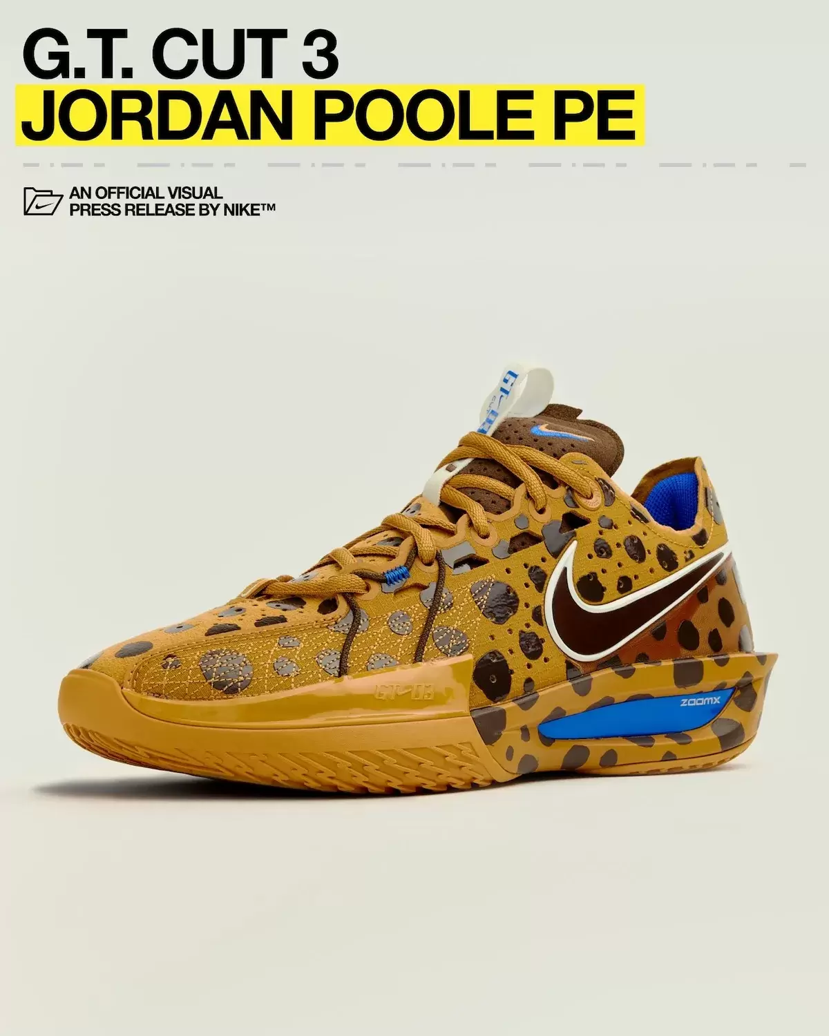 喬丹-普爾 x 耐克 GT Cut 3 "牛奶和餅干 "PE 2025 年秋季發佈 Nike GT Cut 3, Nike GT Cut, Nike - 喬丹-普爾 x 耐克 GT Cut 3 "牛奶和餅干 "PE 2025 年秋季發佈