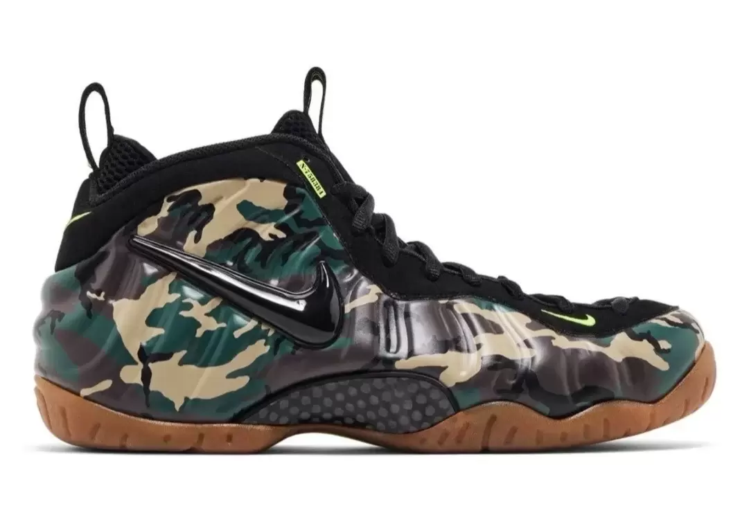 Nike Air Foamposite Pro, Nike - 耐克 Air Foamposite Pro "綠色迷彩 "2026 年夏季回歸