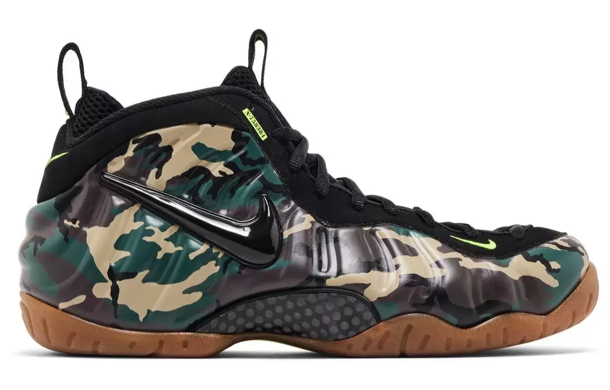 耐克 Air Foamposite Pro "綠色迷彩 "2026 年夏季回歸 Nike Air Foamposite Pro, Nike - 耐克 Air Foamposite Pro "綠色迷彩 "2026 年夏季回歸