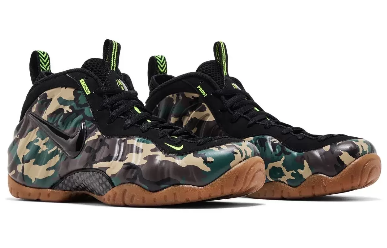 耐克 Air Foamposite Pro "綠色迷彩 "2026 年夏季回歸 Nike Air Foamposite Pro, Nike - 耐克 Air Foamposite Pro "綠色迷彩 "2026 年夏季回歸