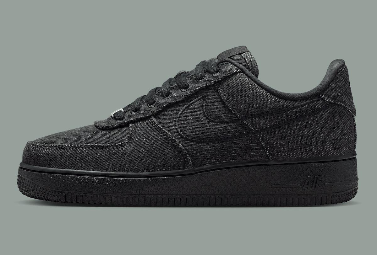 耐克 Air Force 1 低配版 "黑色牛仔布 "將比白色 AF1 更耐看 Nike Air Force 1 Low, Nike Air Force 1, Air Jordan 3 - 耐克 Air Force 1 低配版 "黑色牛仔布 "將比白色 AF1 更耐看