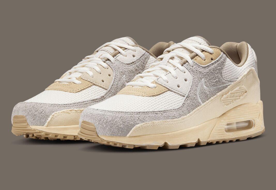 Nike Air Max 90, Nike Air Max, Nike - 耐克 Air Max 90 PRM "淡象牙色 "以樸素的中性色調亮相