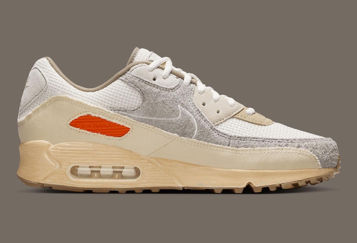 Nike Air Max 90, Nike Air Max, Nike - 耐克 Air Max 90 PRM "淡象牙色 "以樸素的中性色調亮相