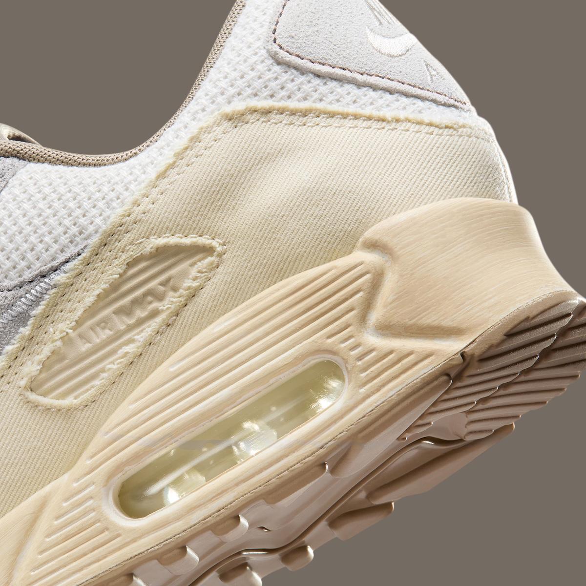 Nike Air Max 90, Nike Air Max, Nike - 耐克 Air Max 90 PRM "淡象牙色 "以樸素的中性色調亮相
