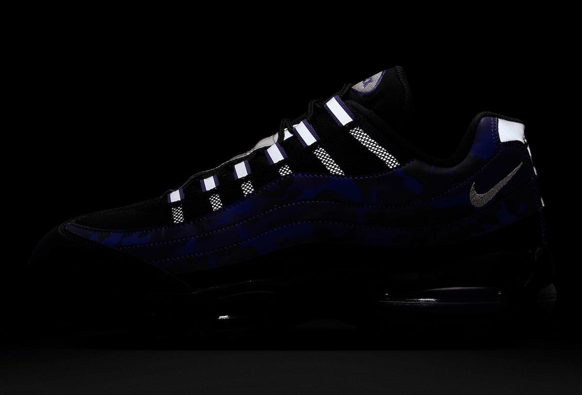 耐克 Air Max 95 採用 "宮廷紫 "迷彩圖案 Nike Air Max 95, Nike Air Max, Nike - 耐克 Air Max 95 採用 "宮廷紫 "迷彩圖案