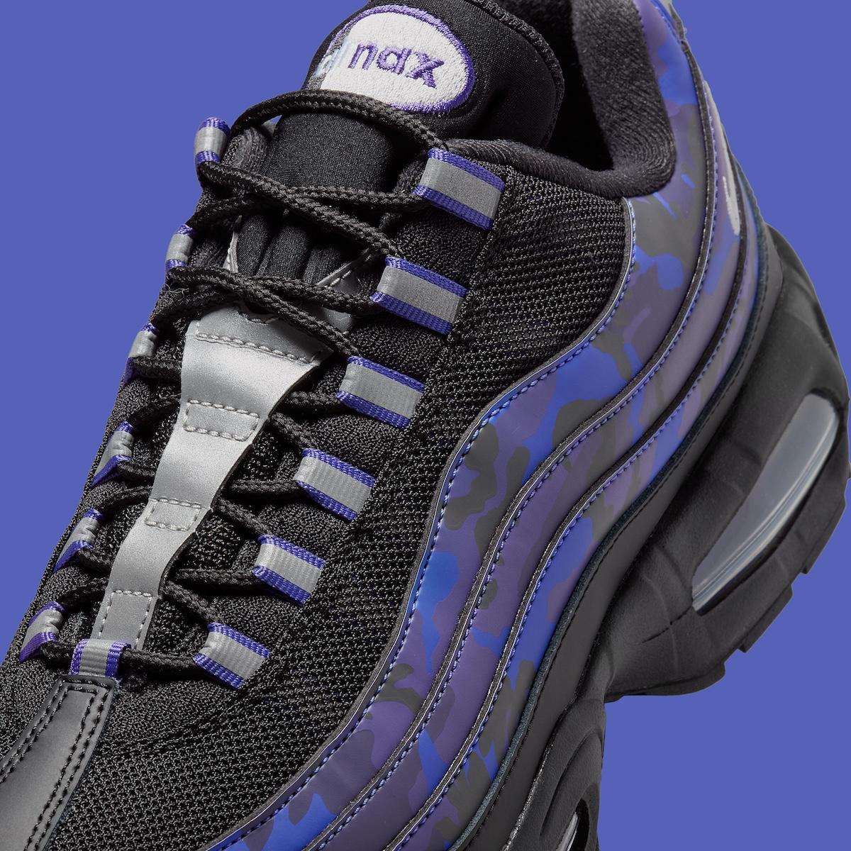 耐克 Air Max 95 採用 "宮廷紫 "迷彩圖案 Nike Air Max 95, Nike Air Max, Nike - 耐克 Air Max 95 採用 "宮廷紫 "迷彩圖案