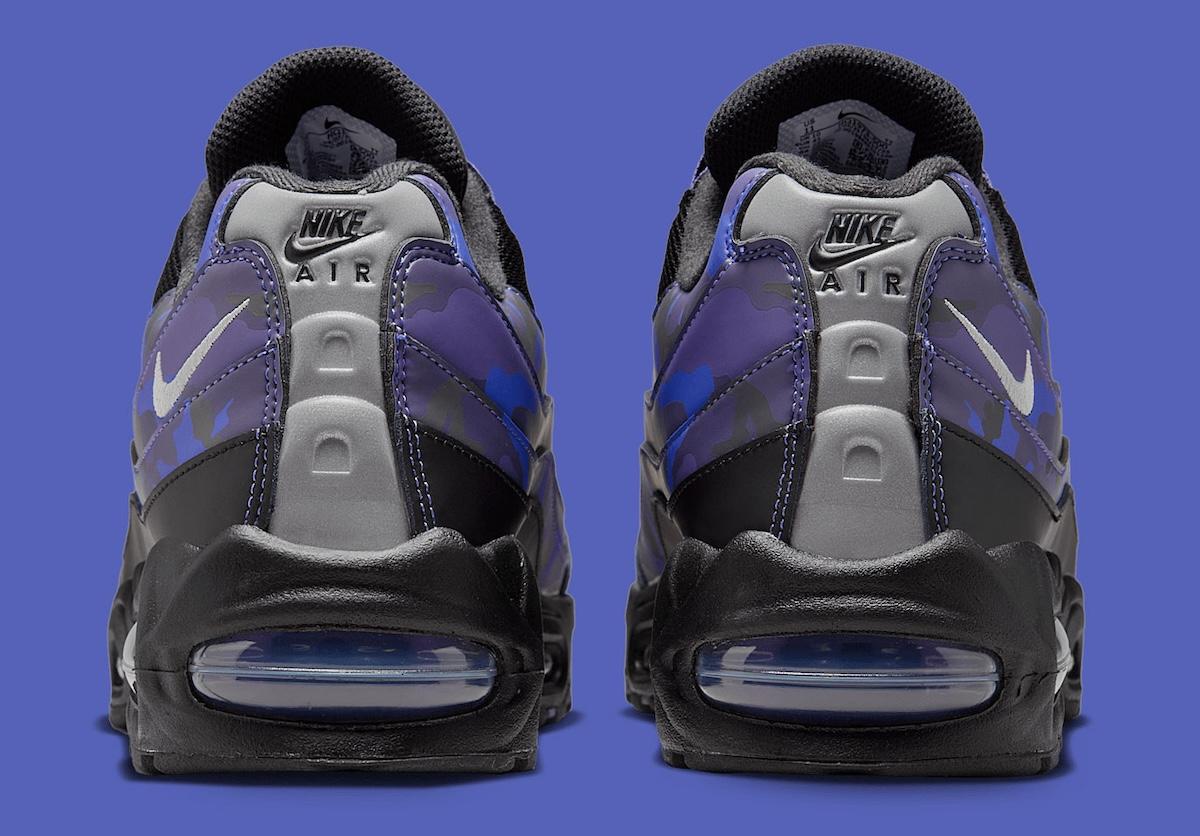 耐克 Air Max 95 採用 "宮廷紫 "迷彩圖案 Nike Air Max 95, Nike Air Max, Nike - 耐克 Air Max 95 採用 "宮廷紫 "迷彩圖案