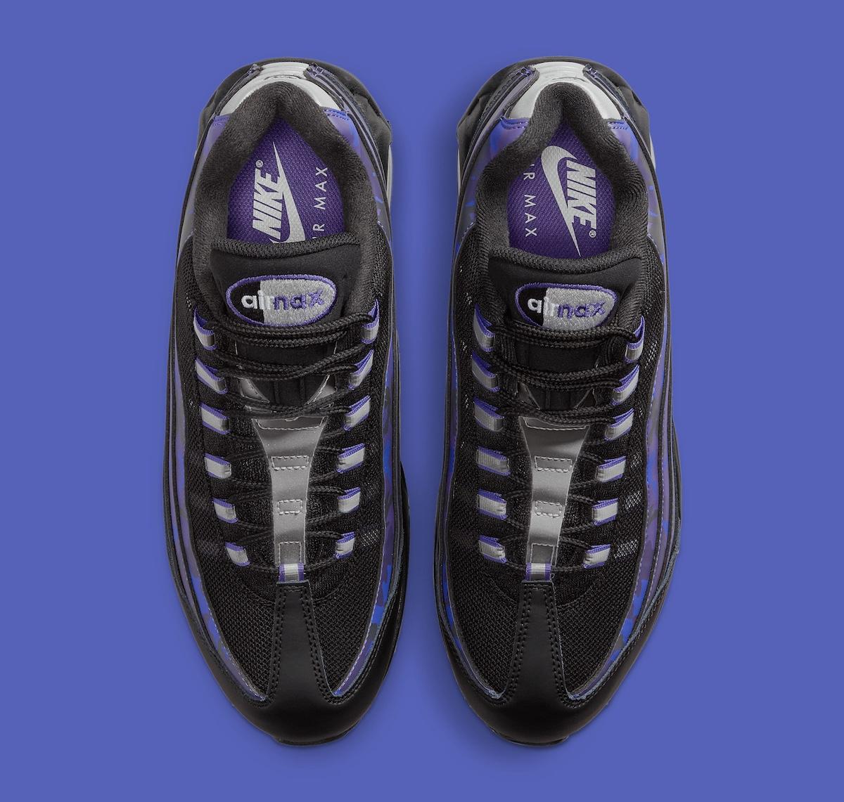 耐克 Air Max 95 採用 "宮廷紫 "迷彩圖案 Nike Air Max 95, Nike Air Max, Nike - 耐克 Air Max 95 採用 "宮廷紫 "迷彩圖案