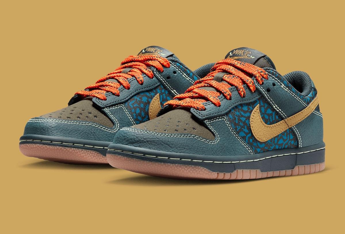 耐克 Dunk Low GS 採用瘋狂的顏色和圖案 Nike Dunk Low, Nike - 耐克 Dunk Low GS 採用瘋狂的顏色和圖案