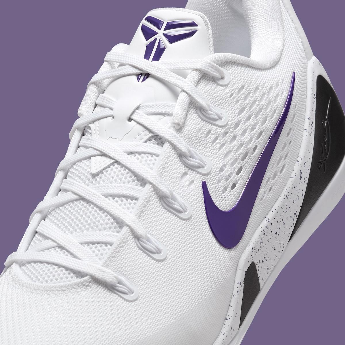 耐克 Kobe 9 EM Low Protro "白色/球場紫色 "現已上市(2025 年 7 月) Nike Kobe 9 Low, Nike Kobe 9 EM, Nike Kobe 9, Nike - 耐克 Kobe 9 EM Low Protro "白色/球場紫色 "現已上市(2025 年 7 月)