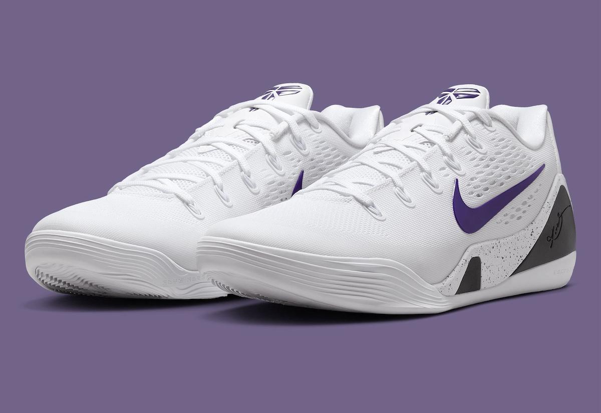 耐克 Kobe 9 EM Low Protro "白色/球場紫色 "現已上市(2025 年 7 月) Nike Kobe 9 Low, Nike Kobe 9 EM, Nike Kobe 9, Nike - 耐克 Kobe 9 EM Low Protro "白色/球場紫色 "現已上市(2025 年 7 月)