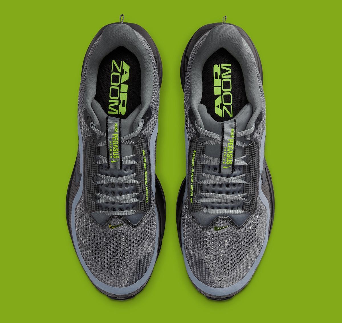 耐克 Pegasus Premium "煙灰色 "配以 "伏特 "色調 Nike Pegasus Premium, Nike - 耐克 Pegasus Premium "煙灰色 "配以 "伏特 "色調