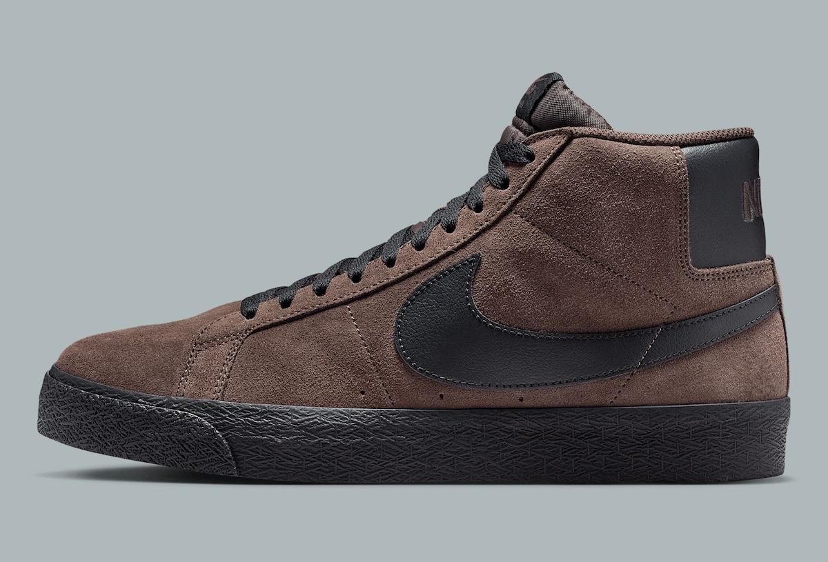 耐克 SB Blazer Mid "棕/黑 "系列讓人聯想起 Travis Scott 的配色系列 Travis Scott, Nike SB Blazer Mid, Nike SB Blazer, Nike - 耐克 SB Blazer Mid "棕/黑 "系列讓人聯想起 Travis Scott 的配色系列