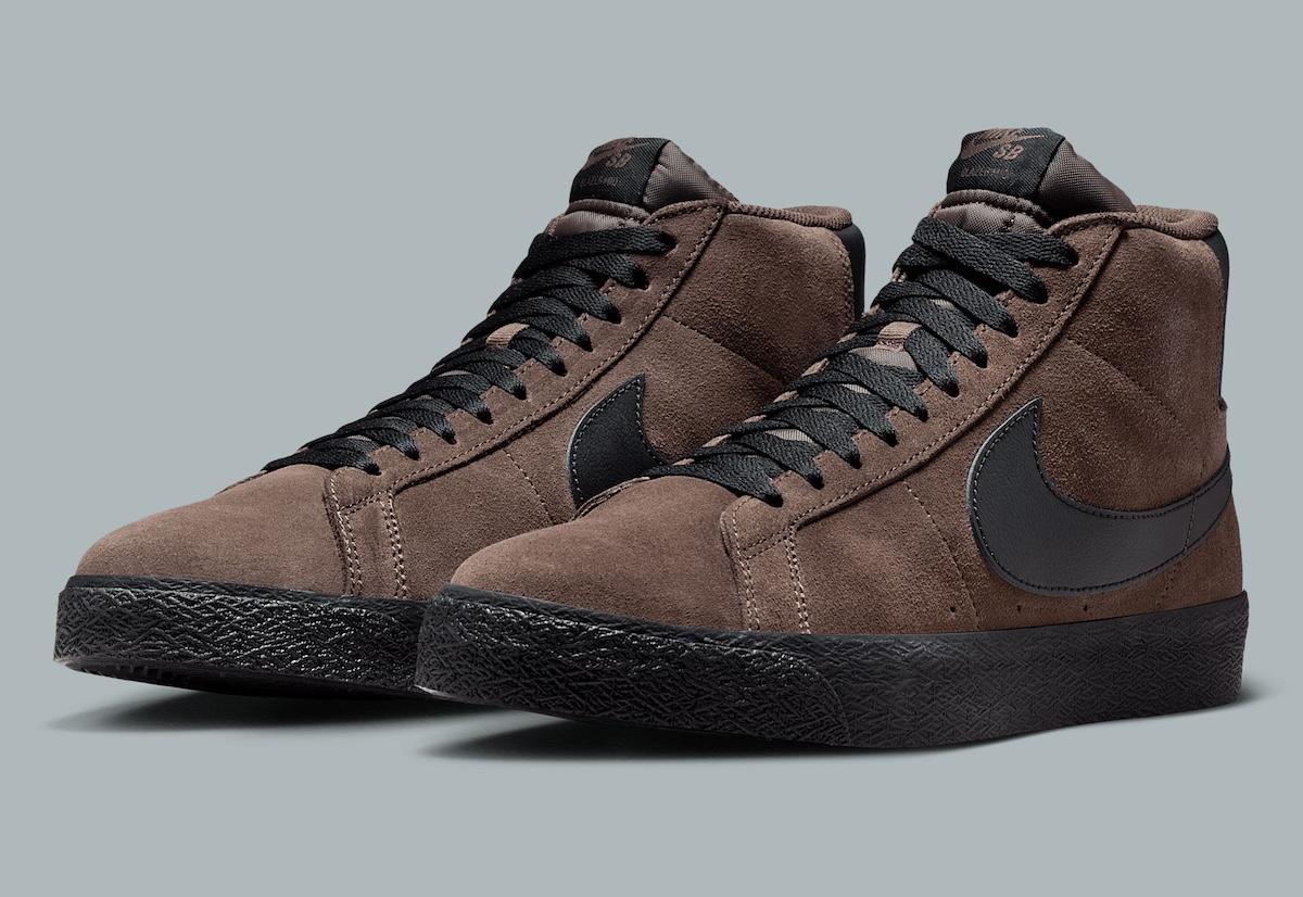 耐克 SB Blazer Mid "棕/黑 "系列讓人聯想起 Travis Scott 的配色系列 Travis Scott, Nike SB Blazer Mid, Nike SB Blazer, Nike - 耐克 SB Blazer Mid "棕/黑 "系列讓人聯想起 Travis Scott 的配色系列