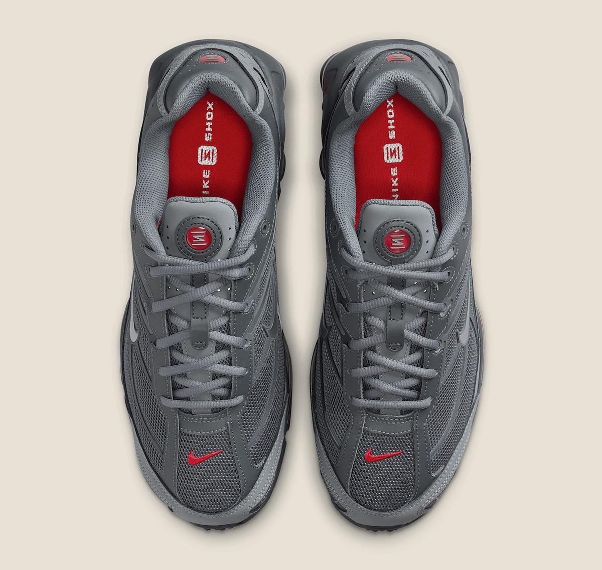 Nike Shox Ride 2, Nike Shox, Nike - 耐克 Shox Ride 2 "煙灰色/大學紅 "增添夜光效果