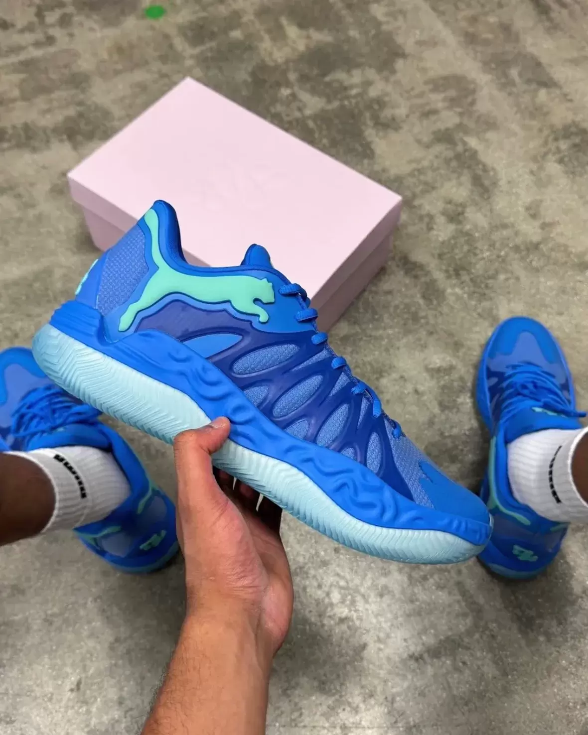 Tyrese Haliburton, PUMA Hali 1, Puma - 泰瑞斯-哈利伯頓的 PUMA Hali 1 "藍色 "於 2025 年 9 月發佈