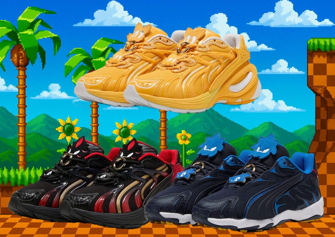 PUMA Inverse, PUMA Inhale, Puma - 刺蝟索尼克 x PUMA 系列將於 2025 年 10 月發佈