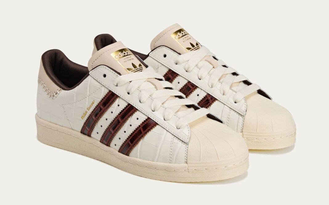 Wales Bonner, adidas superstar, adidas - 威爾斯-邦納 x adidas Superstar 鱷魚系列 "狐狸棕 "回歸