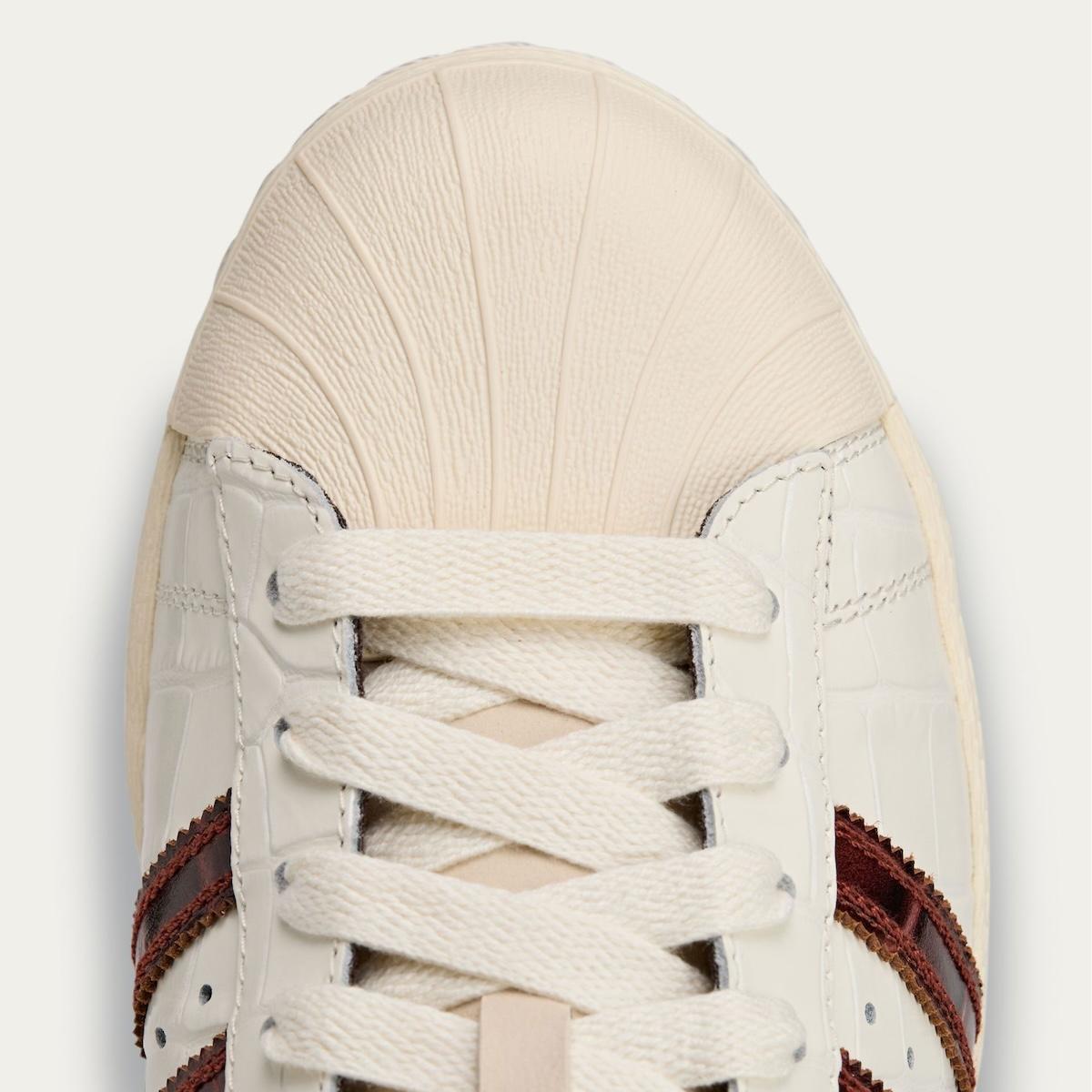 威爾斯-邦納 x adidas Superstar 鱷魚系列 "狐狸棕 "回歸 Wales Bonner, adidas superstar, adidas - 威爾斯-邦納 x adidas Superstar 鱷魚系列 "狐狸棕 "回歸
