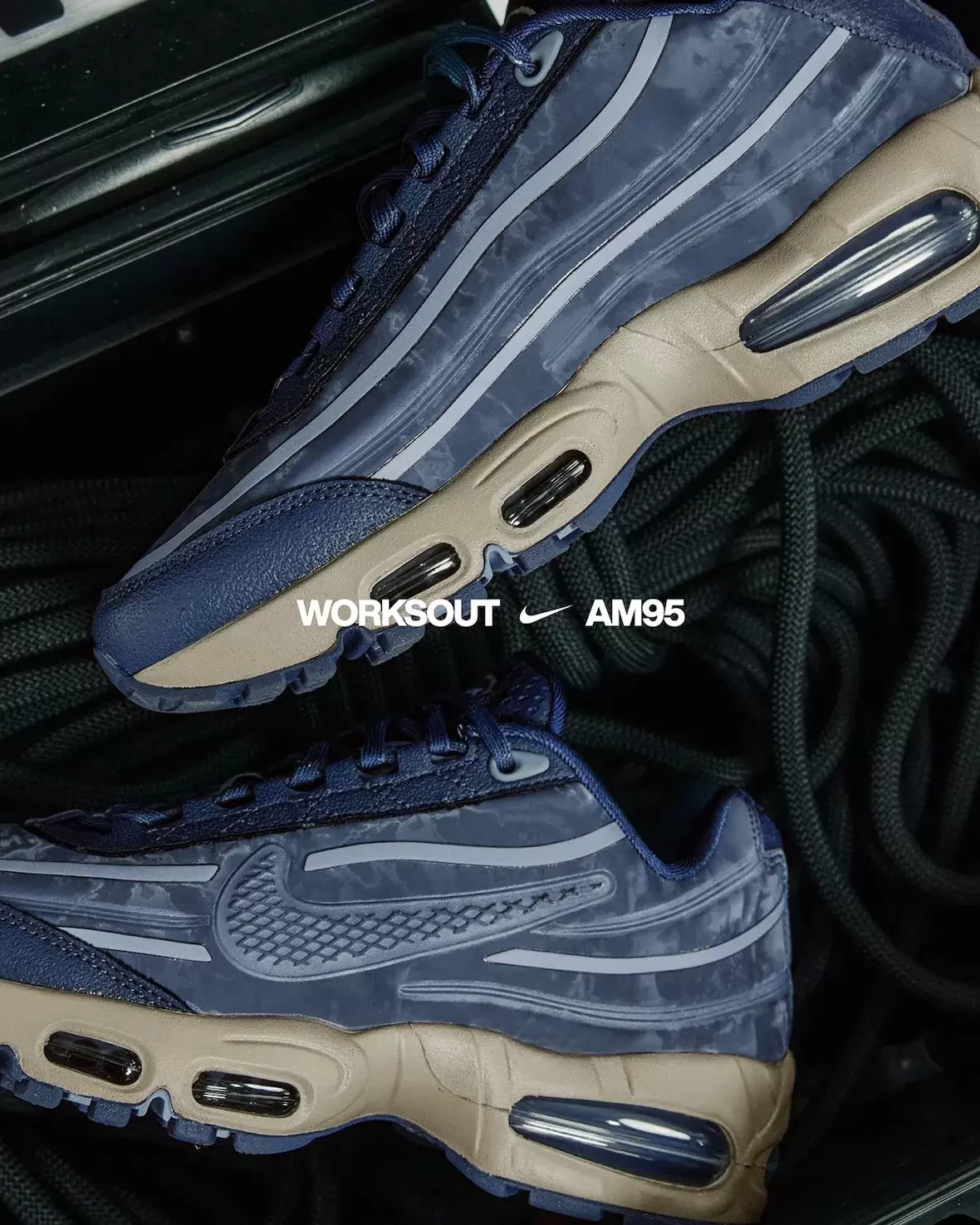 WORKSOUT x Nike Air Max 95 "雷霆藍 "2025 年 9 月發佈 WORKSOUT, Nike Air Max 95, Nike Air Max, Nike - WORKSOUT x Nike Air Max 95 "雷霆藍 "2025 年 9 月發佈