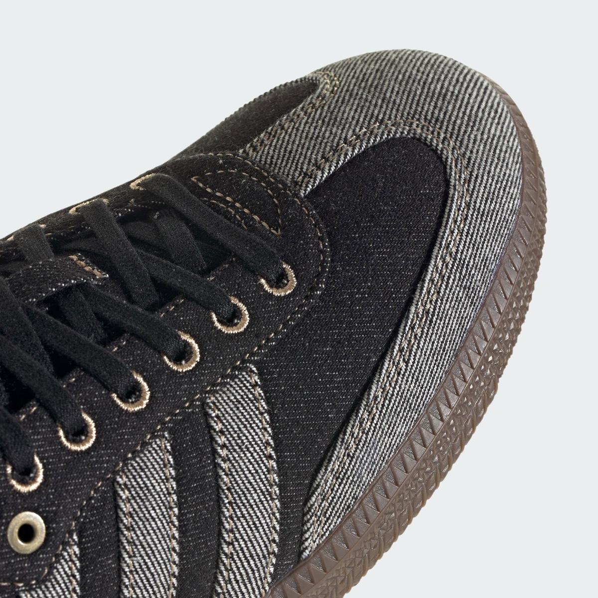 阿迪達斯 Samba 採用 "黑色牛仔布 "風格 adidas Samba, adidas - 阿迪達斯 Samba 採用 "黑色牛仔布 "風格