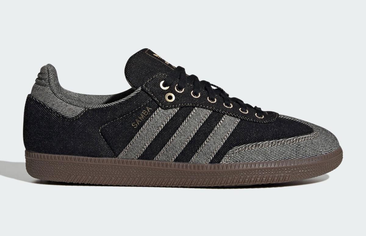 阿迪達斯 Samba 採用 "黑色牛仔布 "風格 adidas Samba, adidas - 阿迪達斯 Samba 採用 "黑色牛仔布 "風格