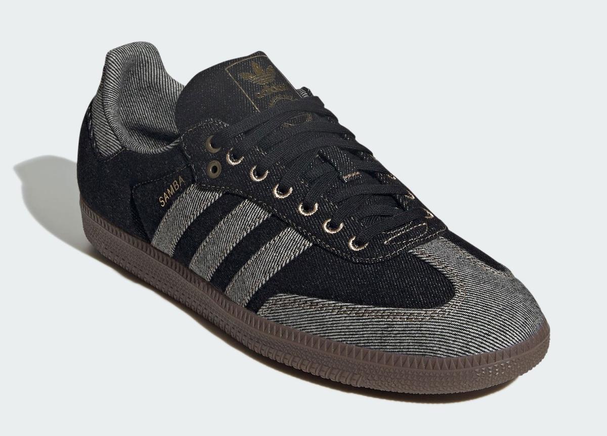 阿迪達斯 Samba 採用 "黑色牛仔布 "風格 adidas Samba, adidas - 阿迪達斯 Samba 採用 "黑色牛仔布 "風格