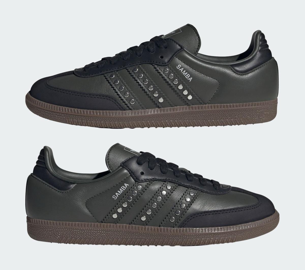 END, adidas Samba, adidas - 阿迪達斯桑巴鞋更新 "鉚釘條紋 "款式