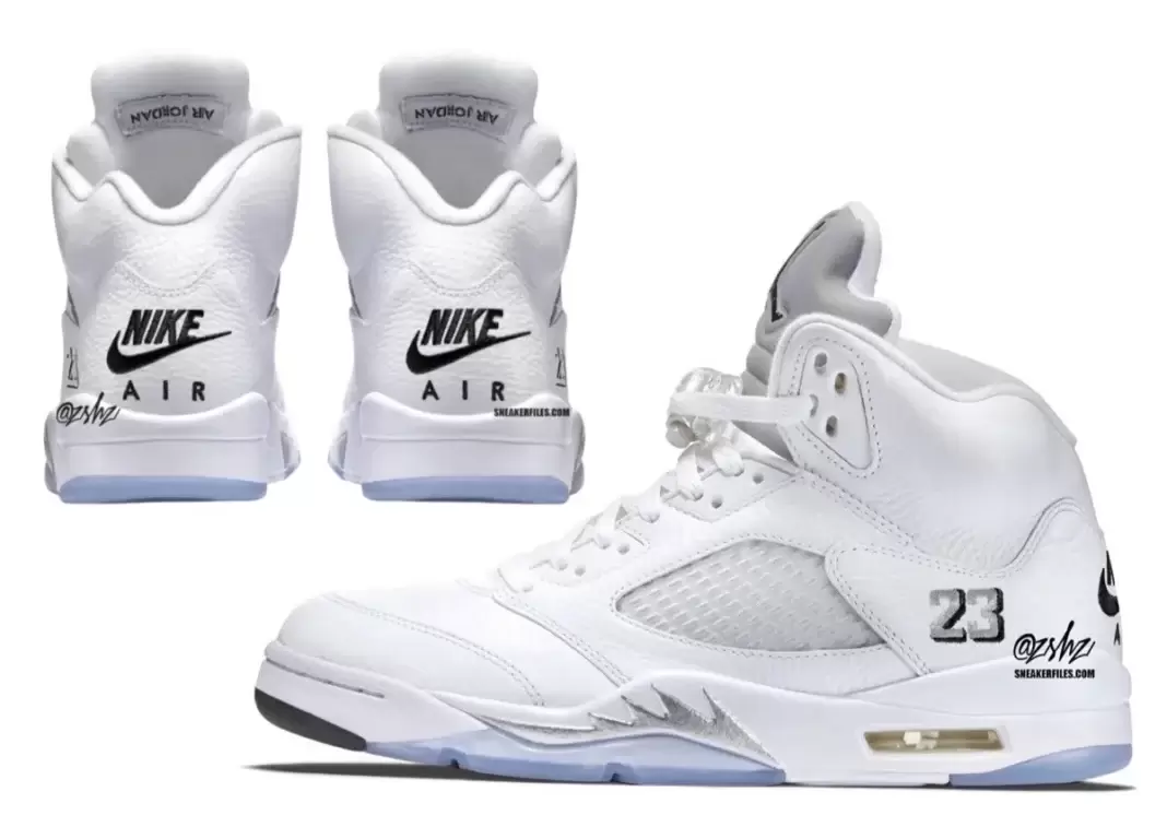 Nike, Air Jordan 5, Air Jordan - Air Jordan 5 "White Metallic" with Nike Air 將於 2026 年 5 月發佈