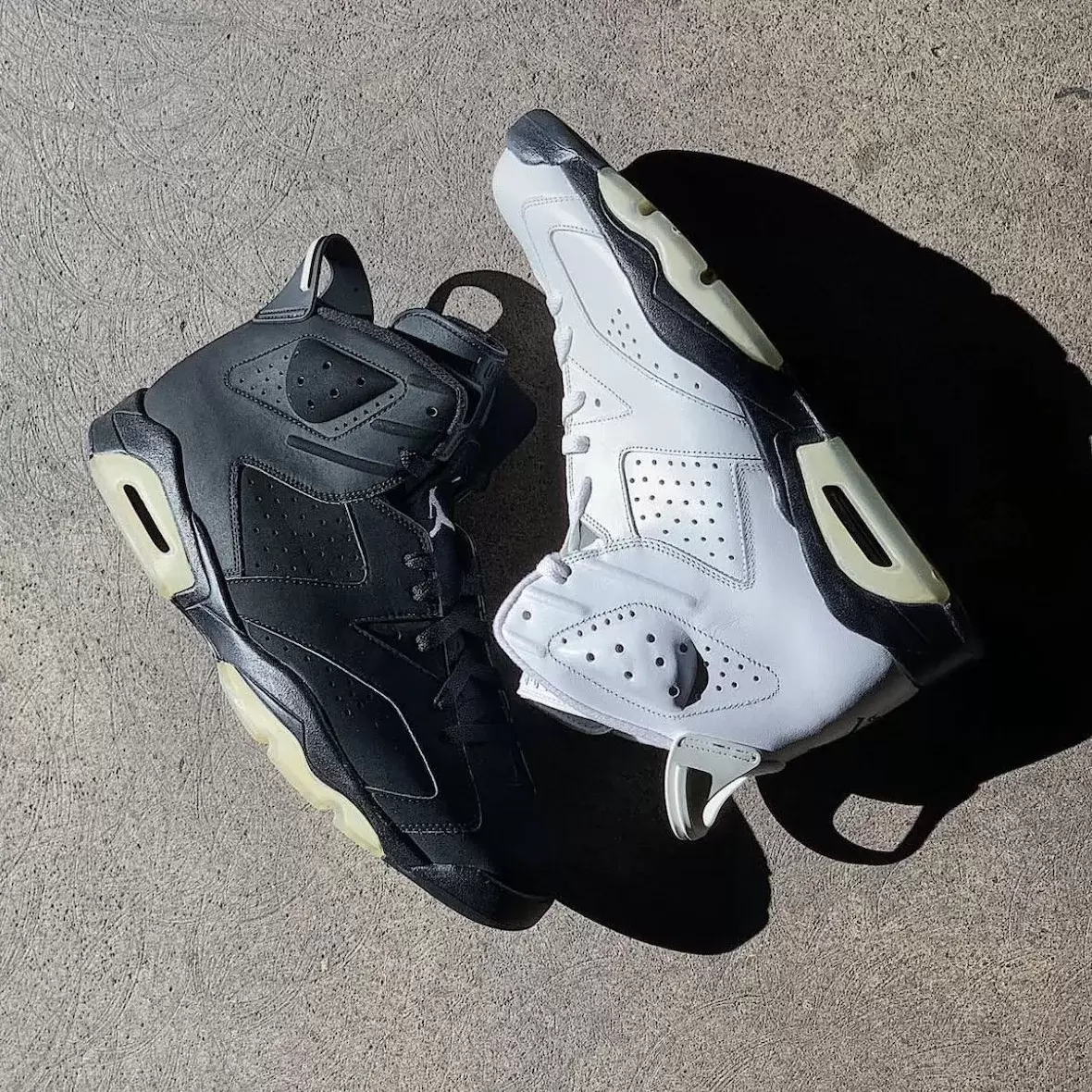 Air Jordan 6 "黑與白 "未發佈樣品曝光 Air Jordan 6, Air Jordan - Air Jordan 6 "黑與白 "未發佈樣品曝光
