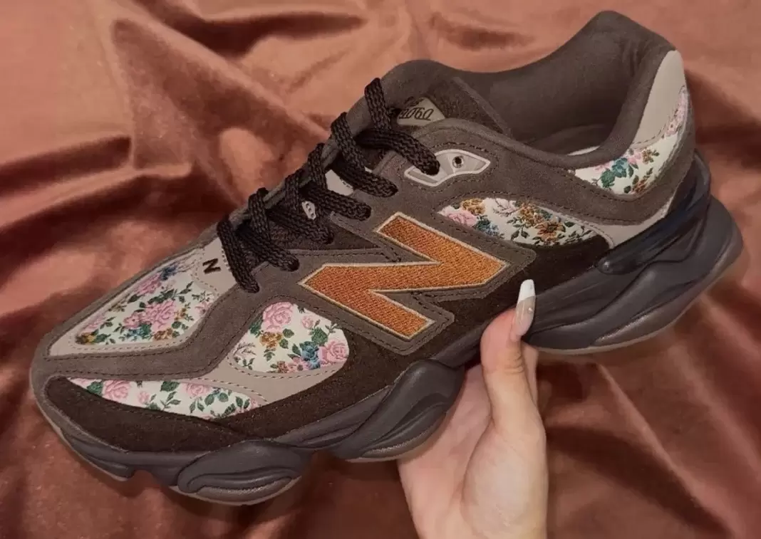 New Balance 9060, New Balance, atmos - atmos Pink x New Balance 9060 採用花卉印花設計