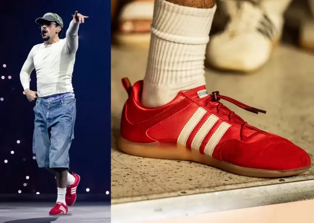 Bad Bunny, adidas Ballerina, adidas - Bad Bunny x adidas Ballerina "Flamboyan"（鮮艷紅）2026 年春季發佈