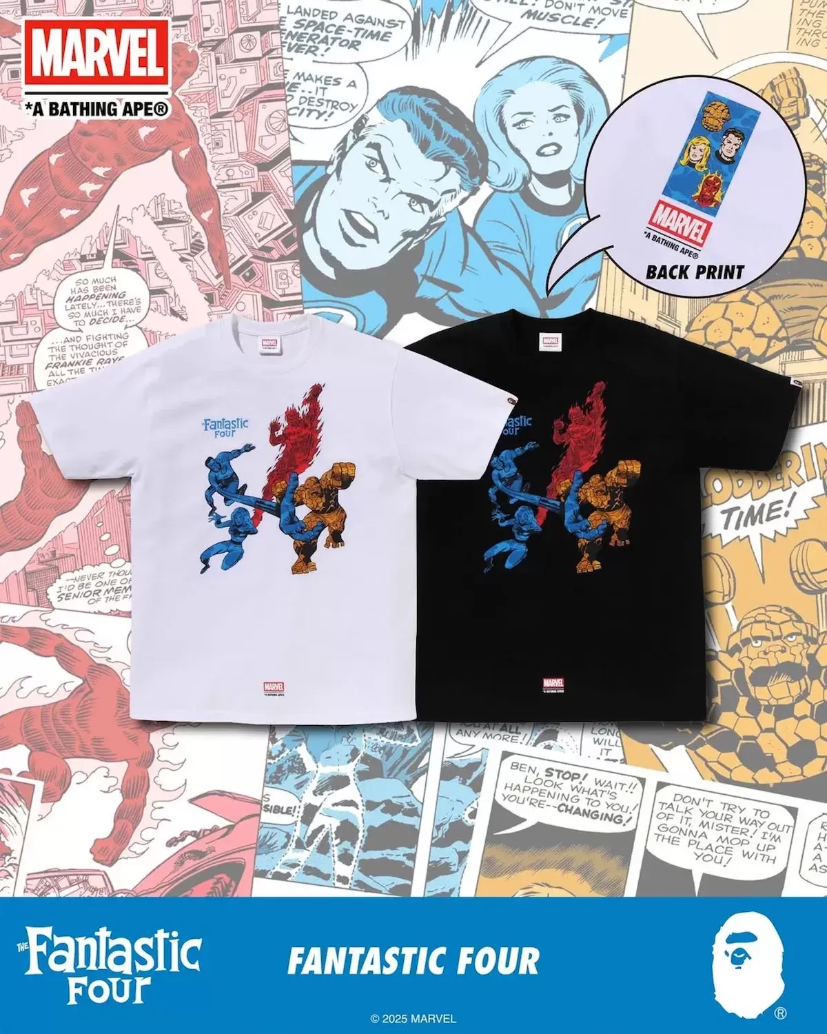 BAPE x 漫威神奇四俠系列 9 月 27 日發佈 Marvel, Bape Bapesta, BAPE - BAPE x 漫威神奇四俠系列 9 月 27 日發佈
