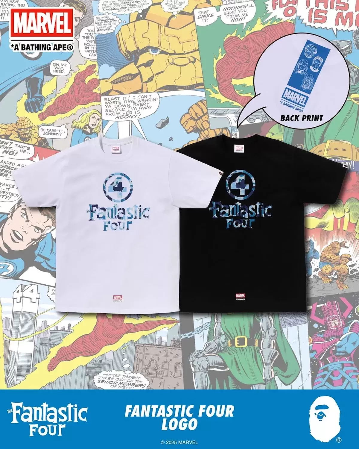 BAPE x 漫威神奇四俠系列 9 月 27 日發佈 Marvel, Bape Bapesta, BAPE - BAPE x 漫威神奇四俠系列 9 月 27 日發佈