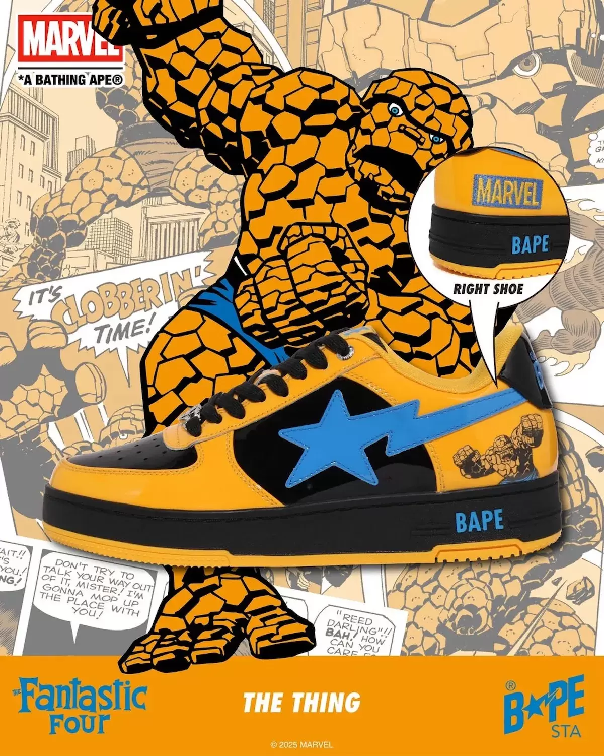 BAPE x 漫威神奇四俠系列 9 月 27 日發佈 Marvel, Bape Bapesta, BAPE - BAPE x 漫威神奇四俠系列 9 月 27 日發佈